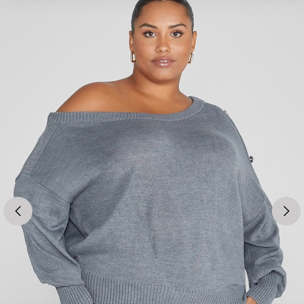Off shoulder sweater